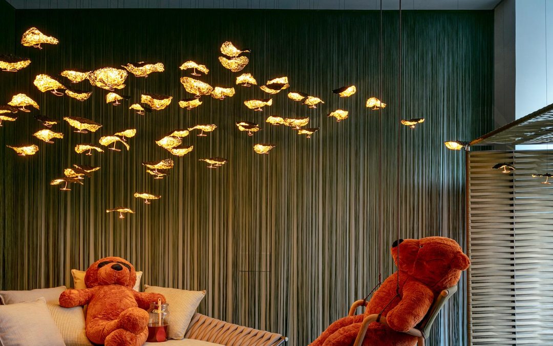Gold Moon Chandelier